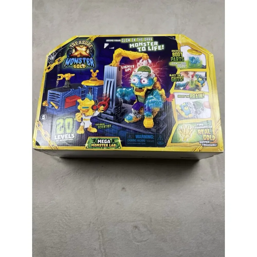 Treasure X Monster Gold Mega Monster Lab Glow in Dark Playset NEW SEALED 41668
